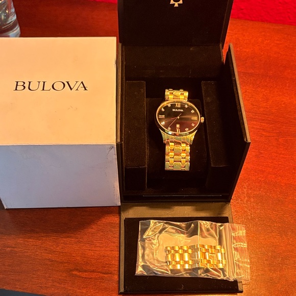 Bulova Gold and Diamond Men's Watch